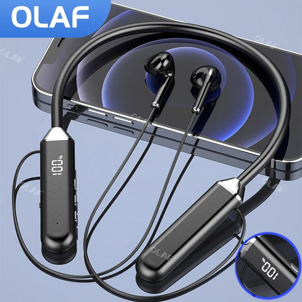 MAGNETIC WIRELESS NECKBAND BLUETOOTH HEADPHONES