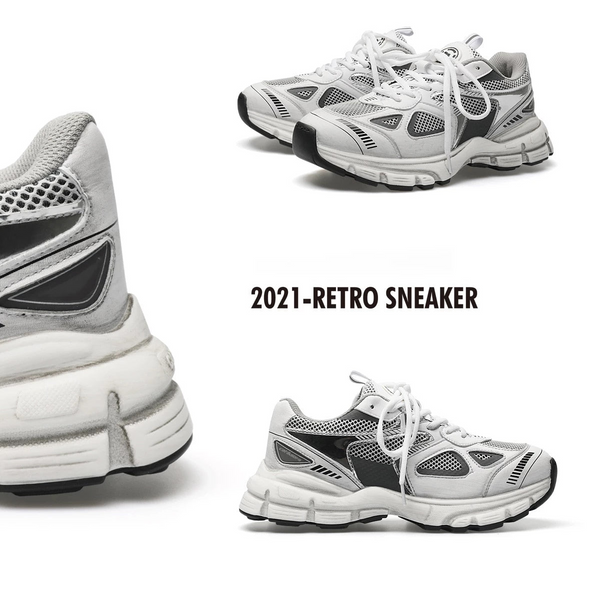 CHUNKY WHITE LUXURY RUNNING SNEAKERS