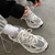 CHUNKY WHITE LUXURY RUNNING SNEAKERS