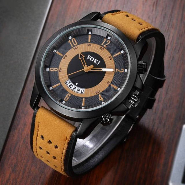 MINIMALIST MEN'S FASHION ULTRA THIN WATCHE
